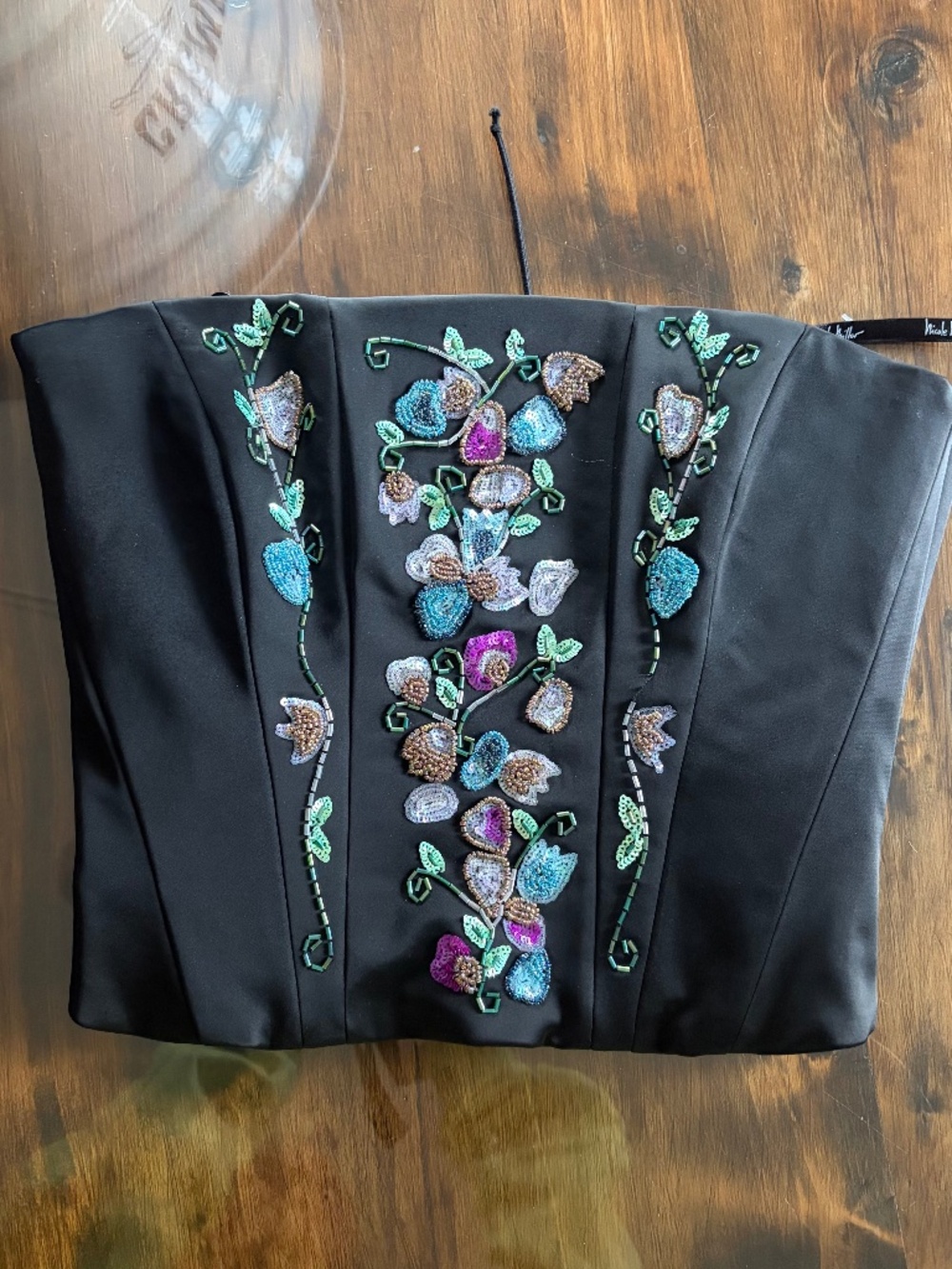 Bead Embroidered Corset top